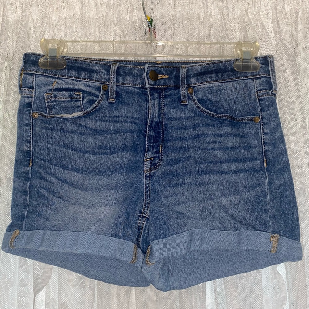 High Rise Denim Shorts by Mossimo